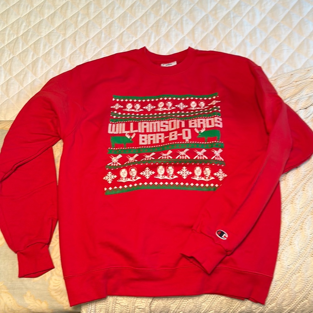 Champion “tacky” Christmas sweatshirt